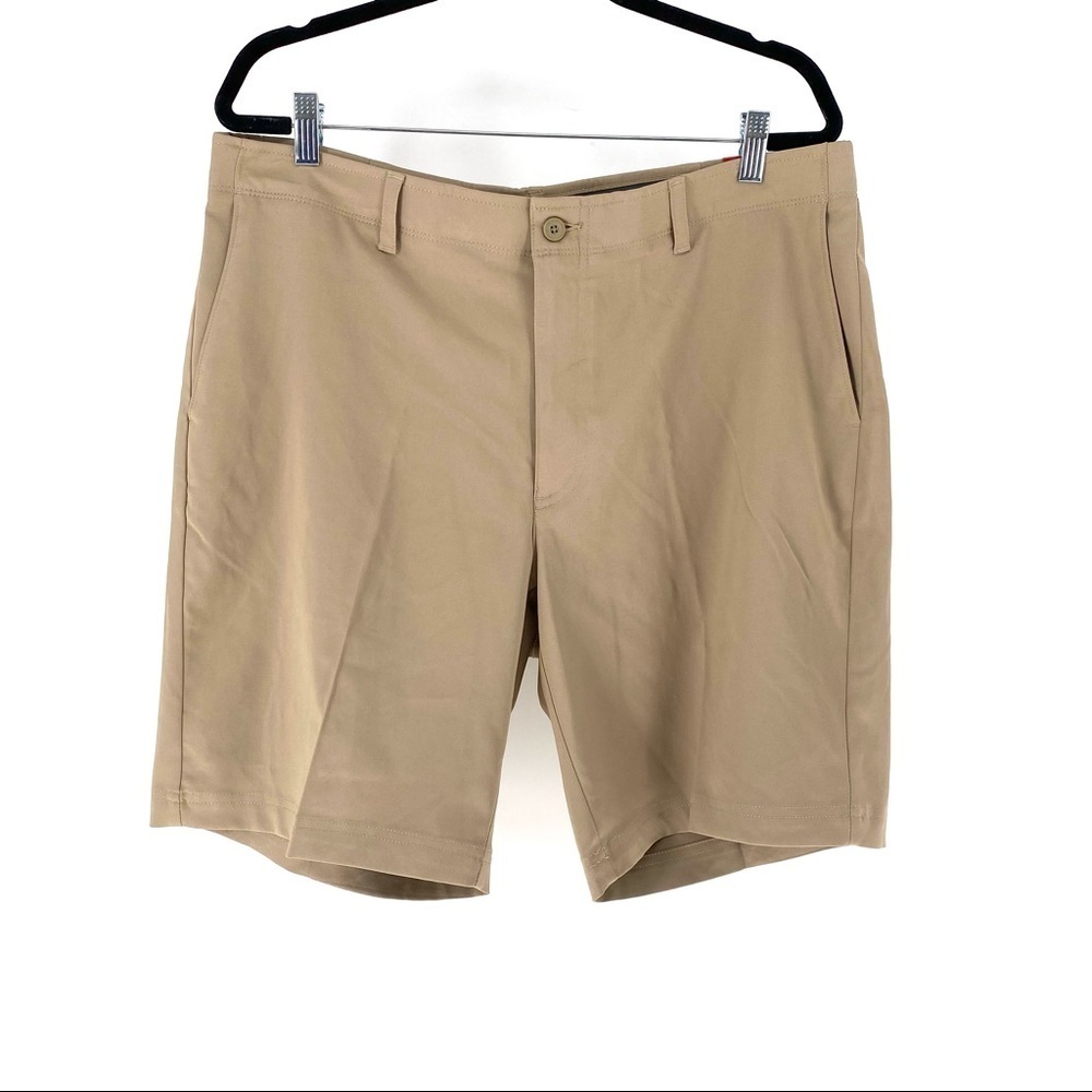 PRO Tour Men's 9" Inseam Comfort Stretch Tech Flat Front Shorts - 38